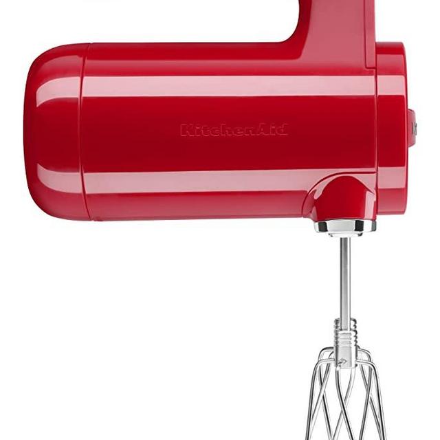 KitchenAid KHMB732PA Cordless Hand Mixer, 7 Speed, Passion Red