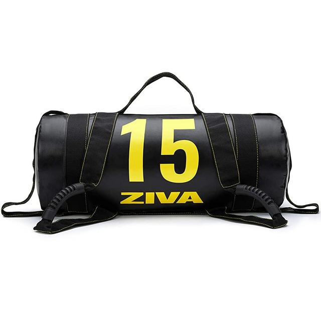 ZIVA Pre-Weighted Power Core Sandbag for Fitness- Heavy Duty Commercial Grade PVC Exercise Sandbags with New Non-Slip Handles - Multiple Sizes Colors - for Home Gym Weight Training Workout