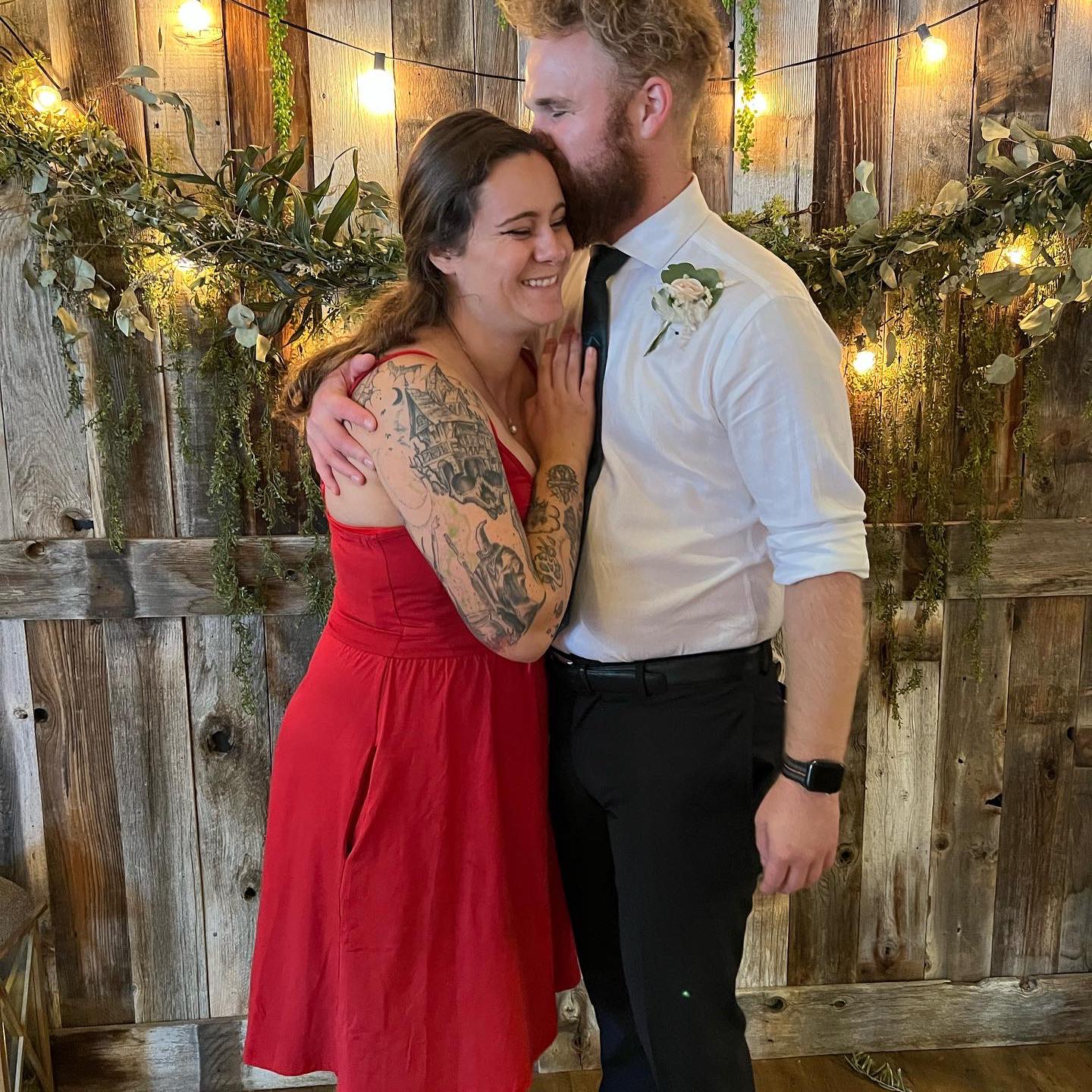 At Jessie and Jace’a wedding