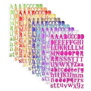 Glitter alphabet letter stickers (10 sheets) - CL Tween Girls