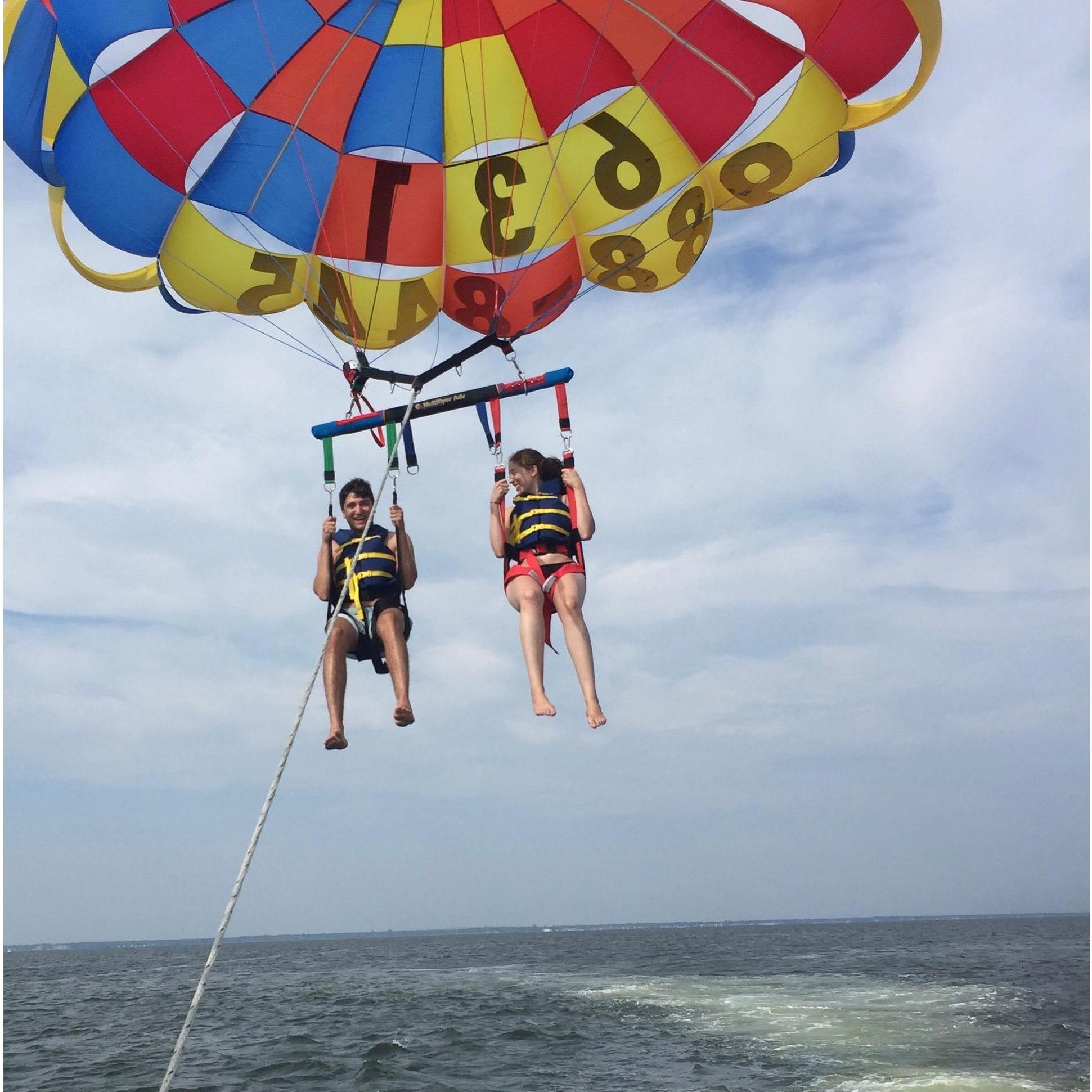 Parasailing in Fire Island, summer 2017