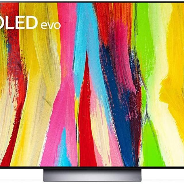 LG 55-Inch Class OLED evo C2 Series Alexa Built-in 4K Smart TV (3840 x 2160), 120Hz Refresh Rate, AI-Powered 4K, Dolby Cinema, WiSA Ready, Cloud Gaming (OLED55C2PUA, 2022)