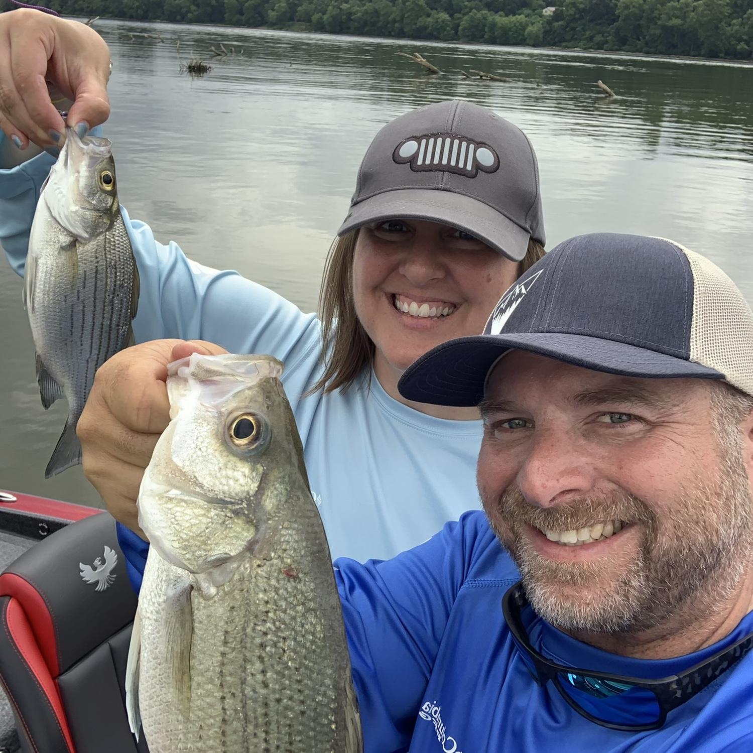 A double catch on the Ohio River.