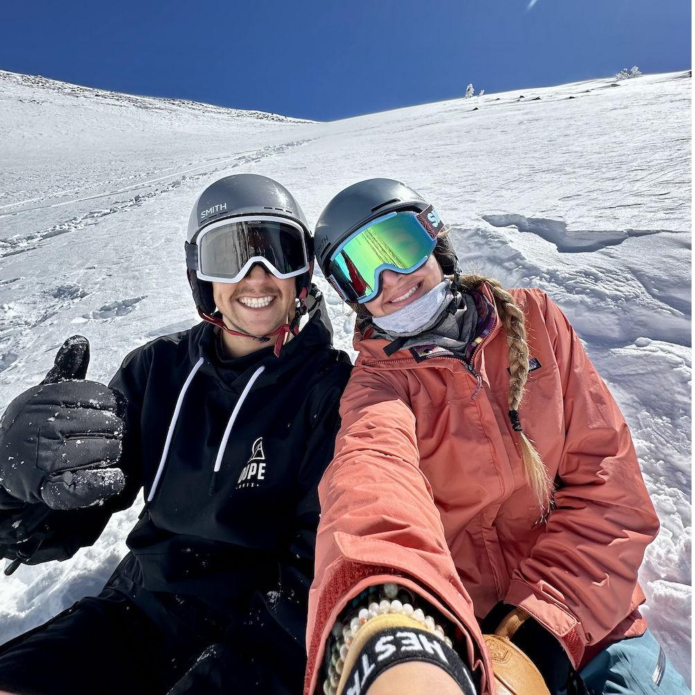 Shredding some powder at Arizona Snowbowl in Flagstaff, AZ.