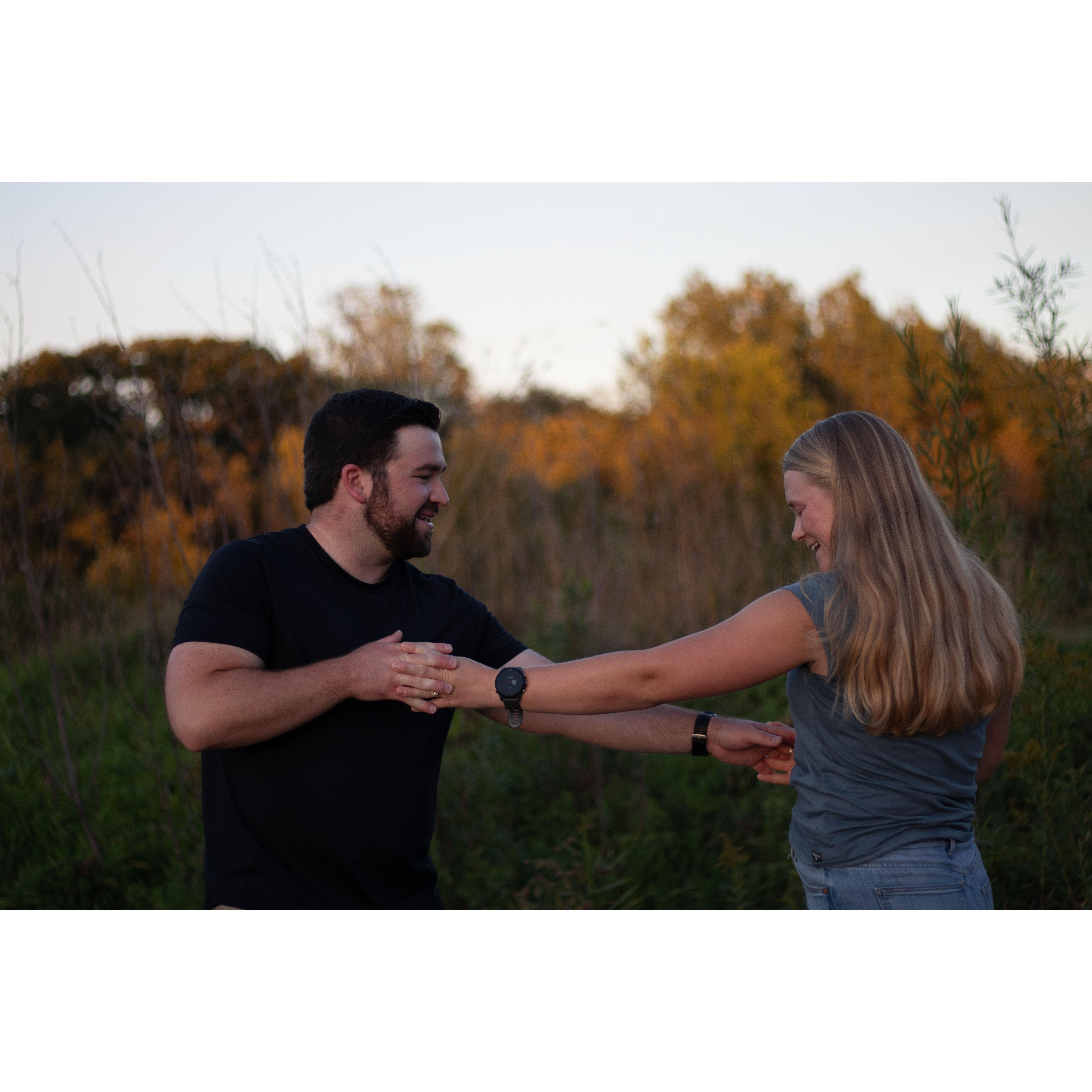 From our engagement session, and courtesy of Shannon Brault