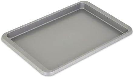 KitchenAid 9x13in Nonstick Aluminized Steel Baking Sheet, Contour Silver (Pack of 6)