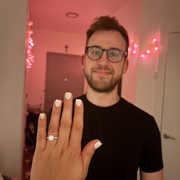 The night we got engaged!