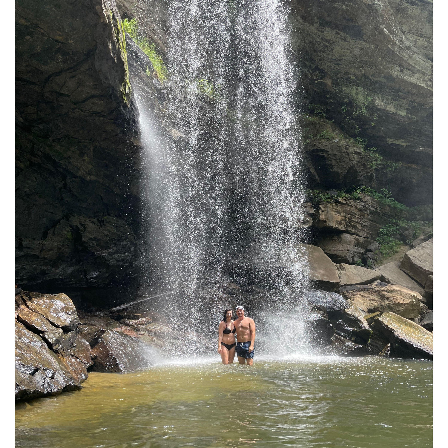 Greeter Falls Waterfall in the summer! We had to go back for a swim!