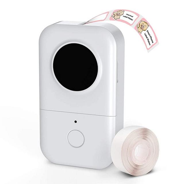 Phomemo D30 Portable Label Printer, Bluetooth Wireless Direct Thermal Label Printer, Mini Pocket Smartphone Label Maker Machine, Compatible with iPhone and Android Phones for Home Office Labeling
