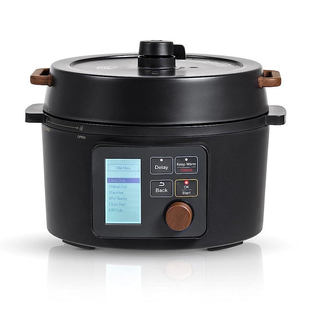 IRIS USA 3 Qt. 8-in-1 Electric Pressure Cooker, Slow Cooker, Rice Cooker, Steamer, Sear & Sauté, Yogurt, Compact Multi-Cooker for 2-3 People with Over 110 Pre-Programmed Recipes, Vegan Friendly, Black