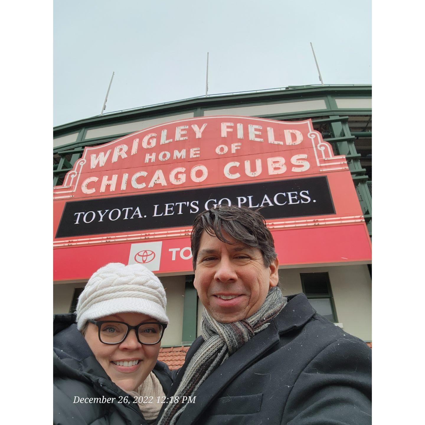 Baseball on a cold winter's day