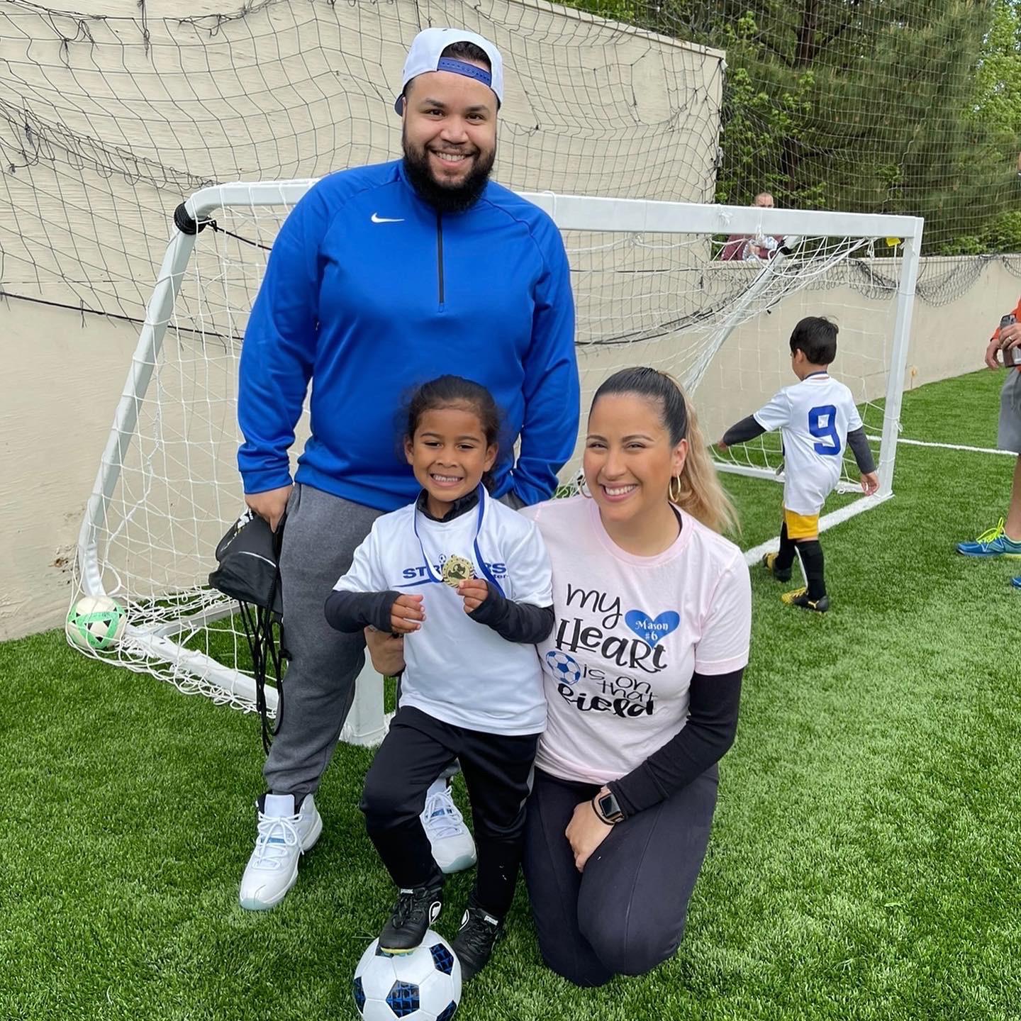Mason's First Soccer Team. Mason's Final Soccer Team.