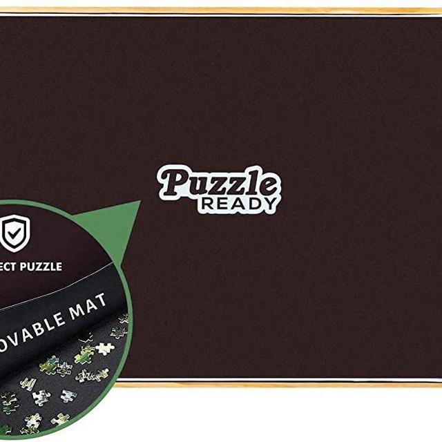 Portable Puzzle Board & Storage Table - Quality Jigsaw Puzzle Board, Lightweight, Easy to Store, 4 Color Sliding Drawers, Plus Puzzle Mat, Fun at Your Fingertips, Great Gift, FITS 1000 Piece Puzzles!