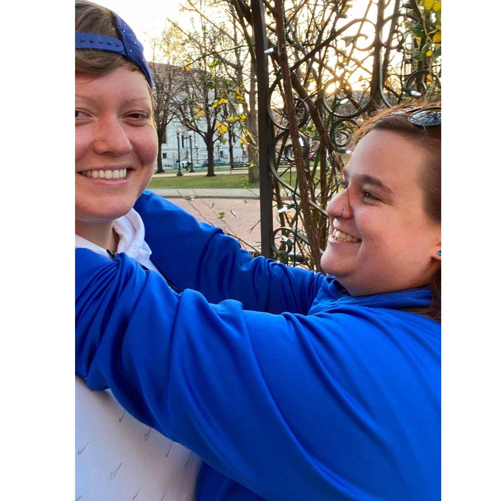 Scavenger hunt challenge: Take a picture dancing in a romantic spot