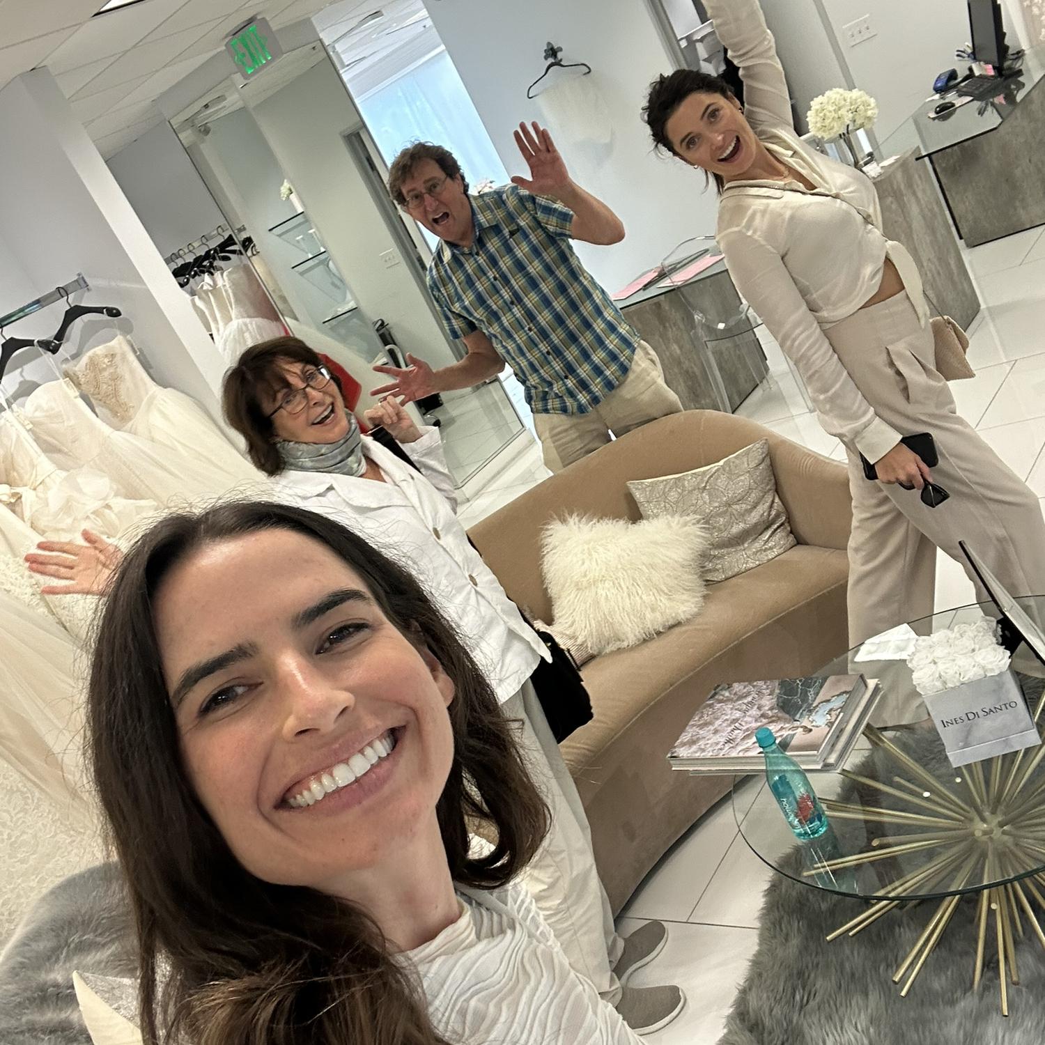 More wedding dress shopping with Mom, Paul, and Margo.