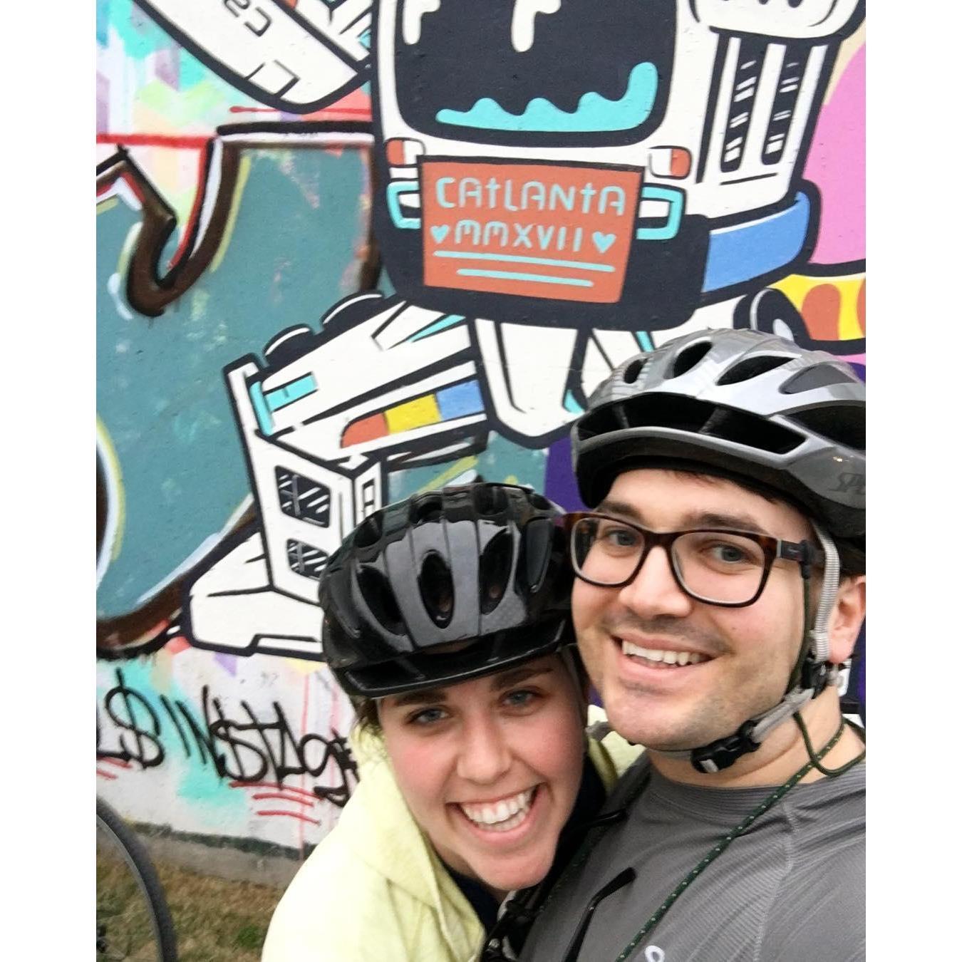 Taking in some public art along the Eastside Belt Line!