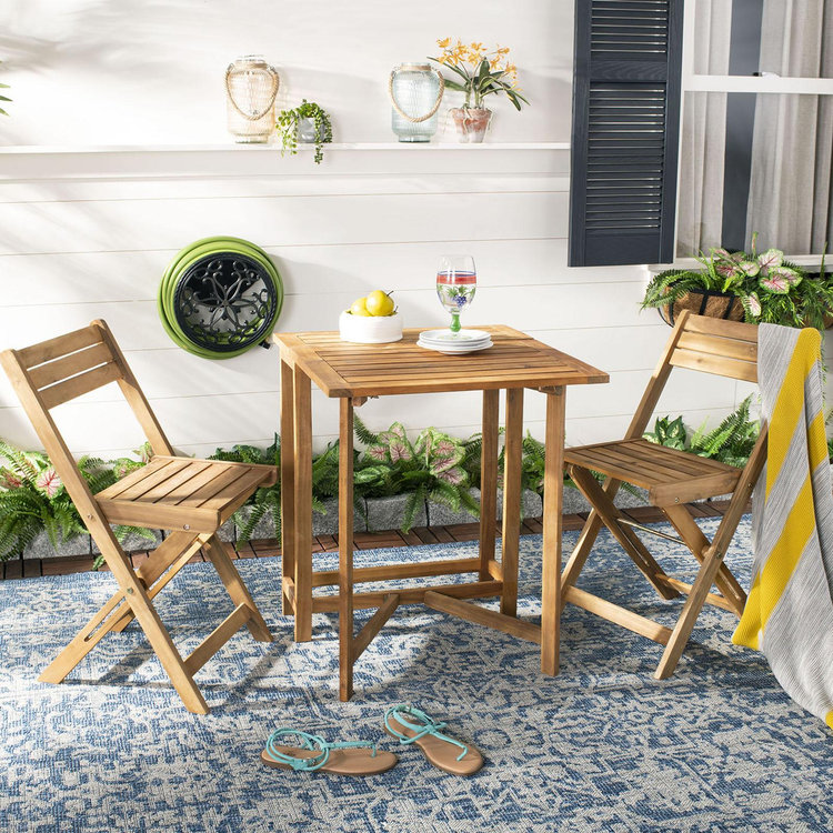 Safavieh, Gallo 3-Piece Outdoor Balcony Bistro Set | Zola