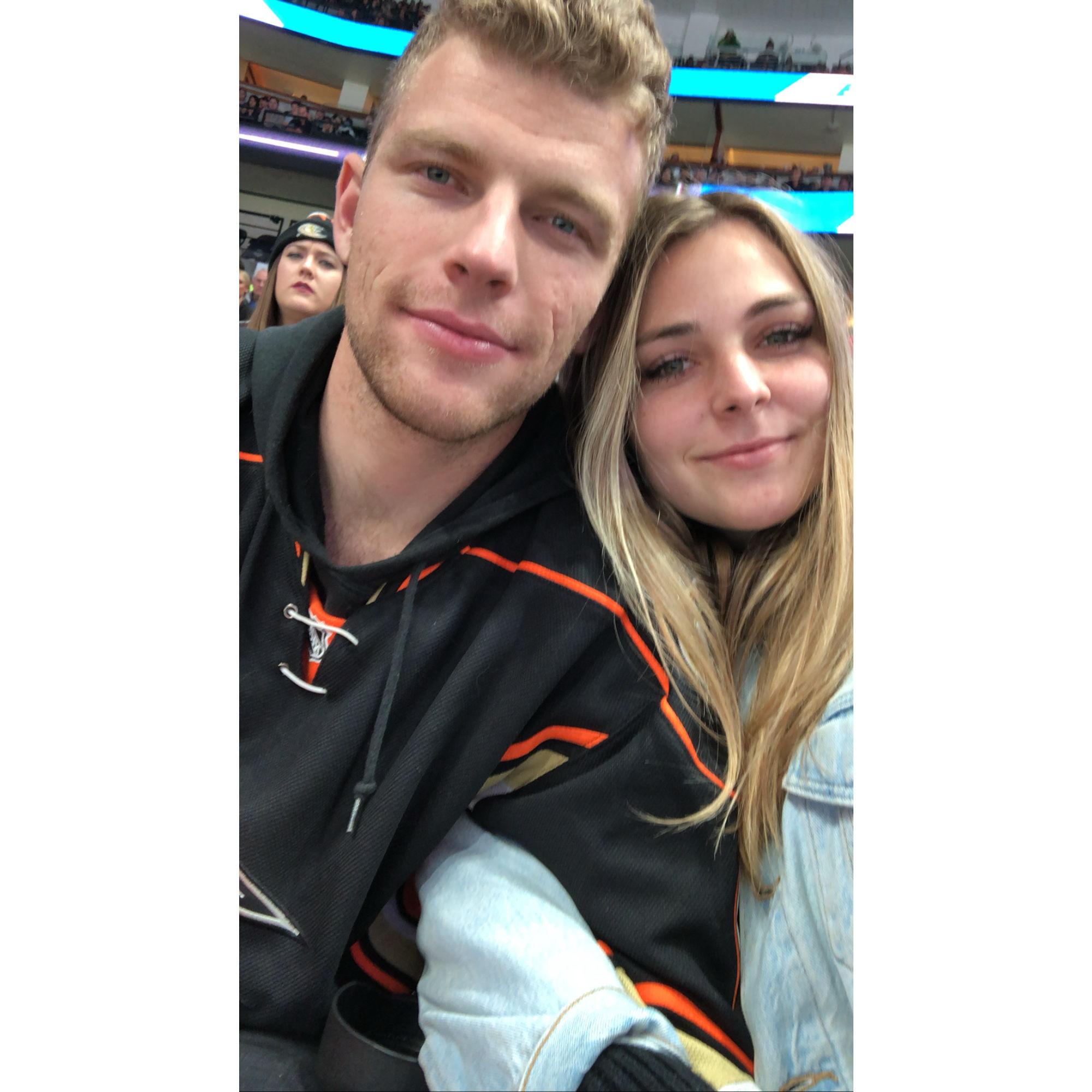 Had to go to a Ducks game as a couple since it was where it all started! - March 2020