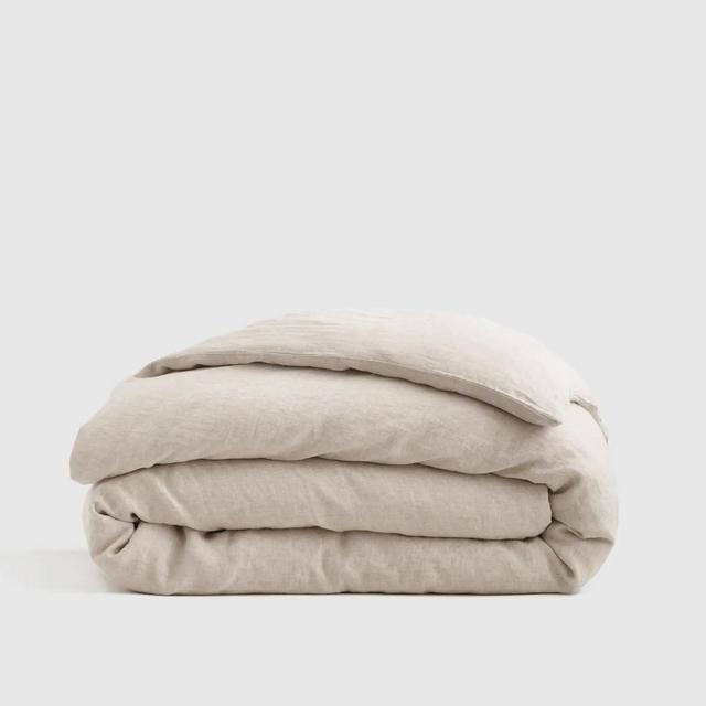Linen Duvet Cover | Quince | King | Natural Chambray