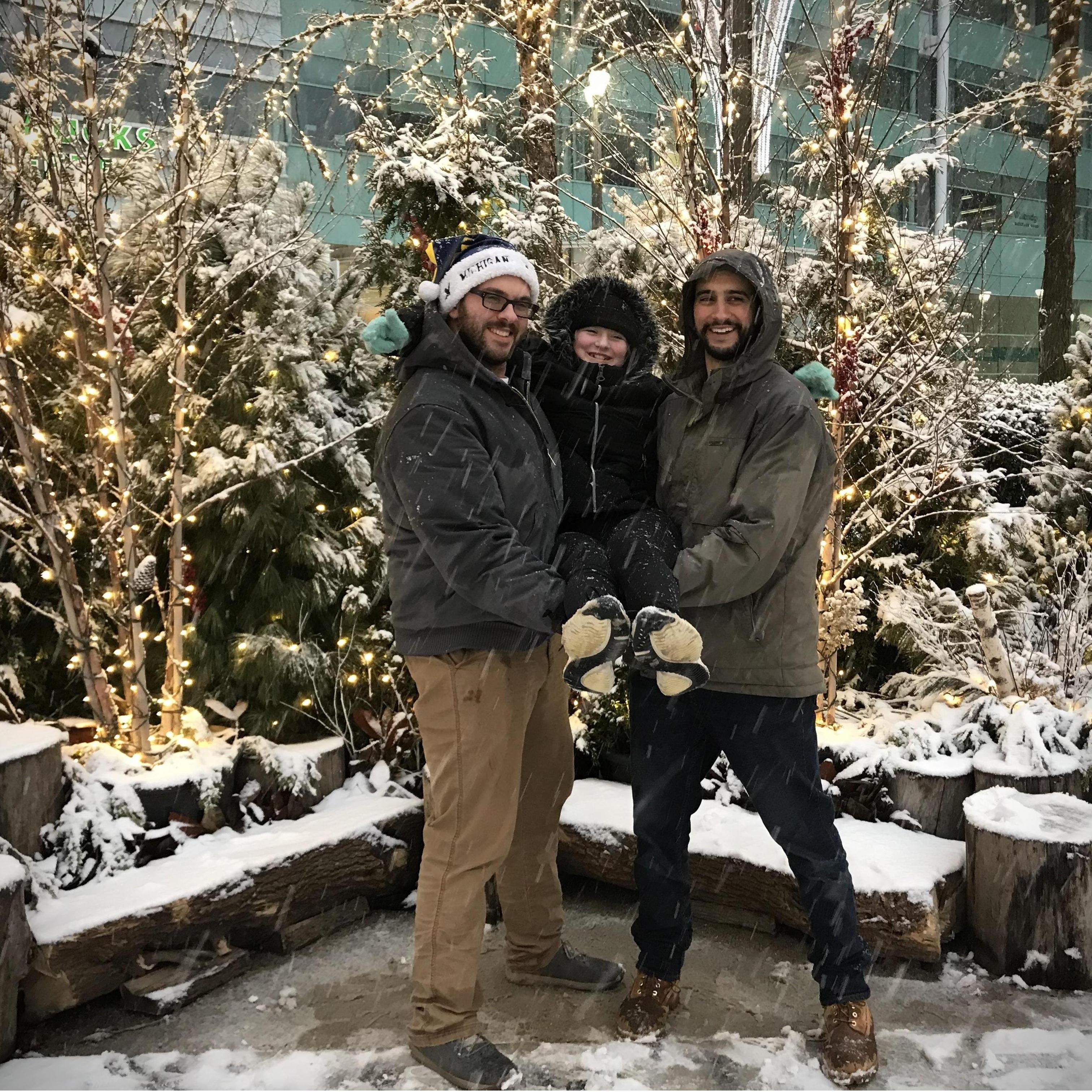 Left to right: Victor, Sarah (Victor's niece), Allen (Best Man/ Victor's brother).