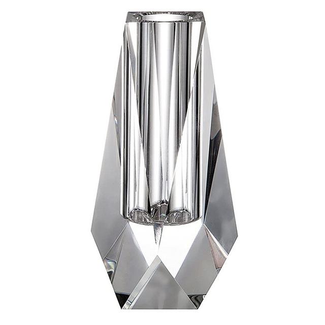 Donoucls Crystal Bud Flower Vase Christmas Decorations for Home,Wedding Mini vase or Gift - Clear with Gift Box