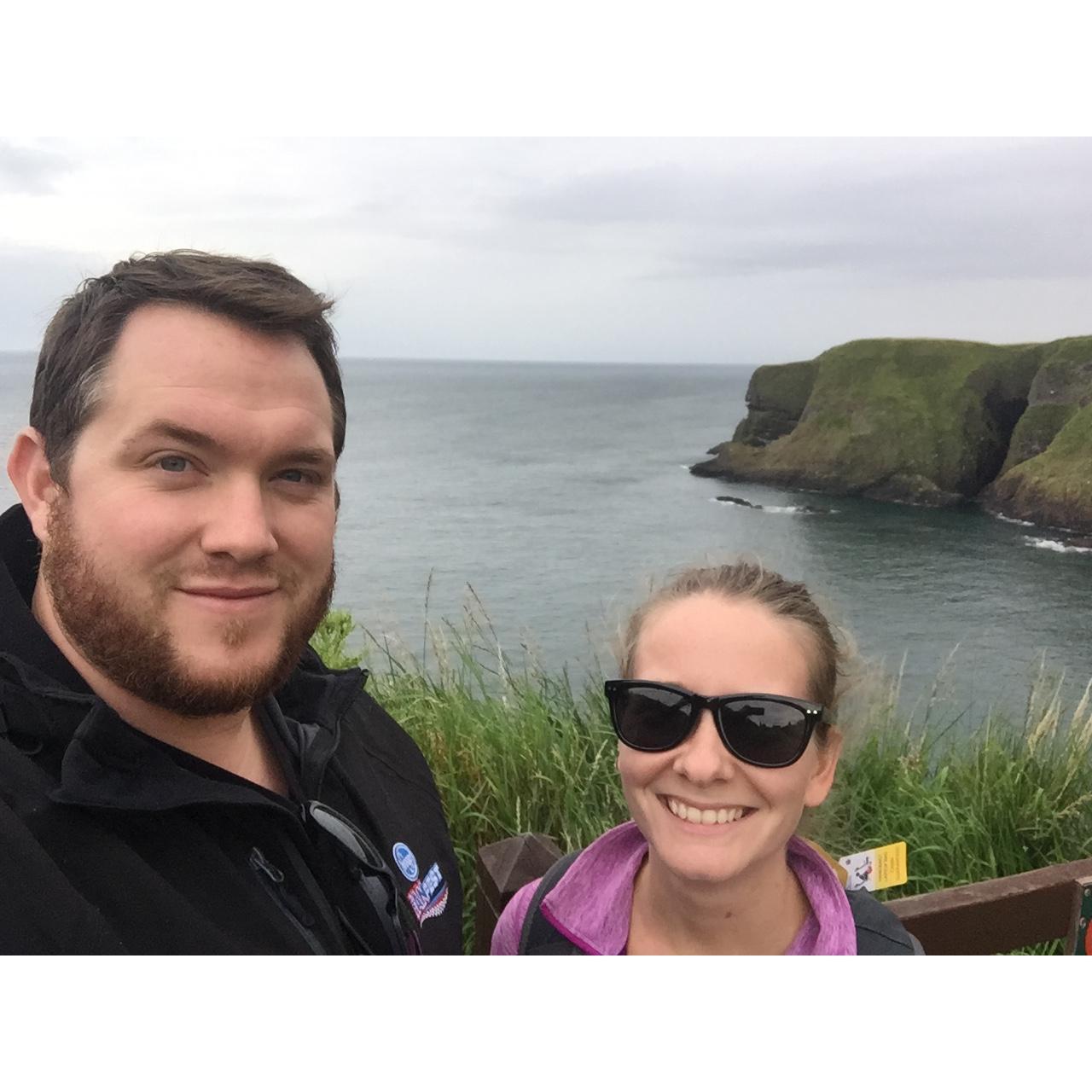 View near Dunnottar Castle. Stonehaven, Scotland