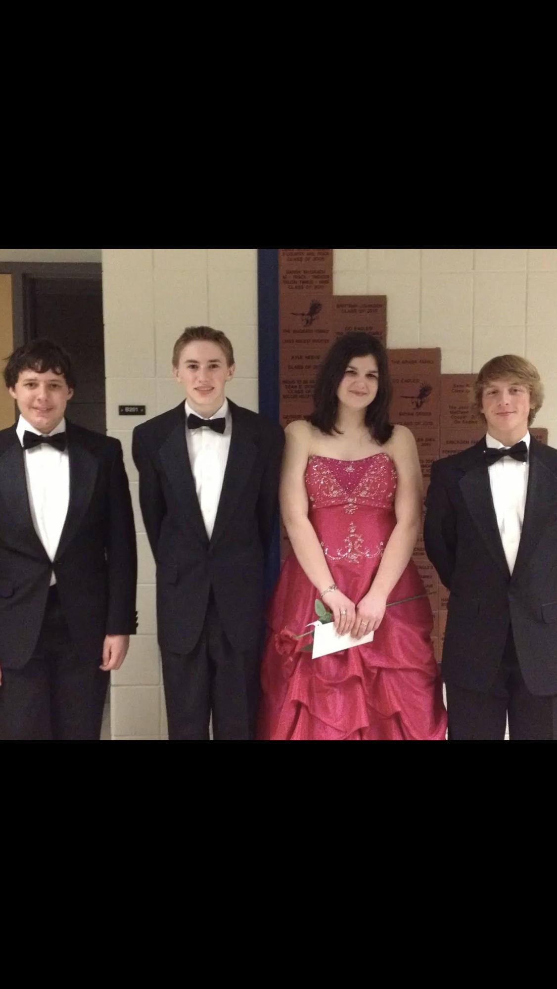 Our very first photo together (where you can easily see both of our faces) —LCHS Spring Band Concert, April/May 2013