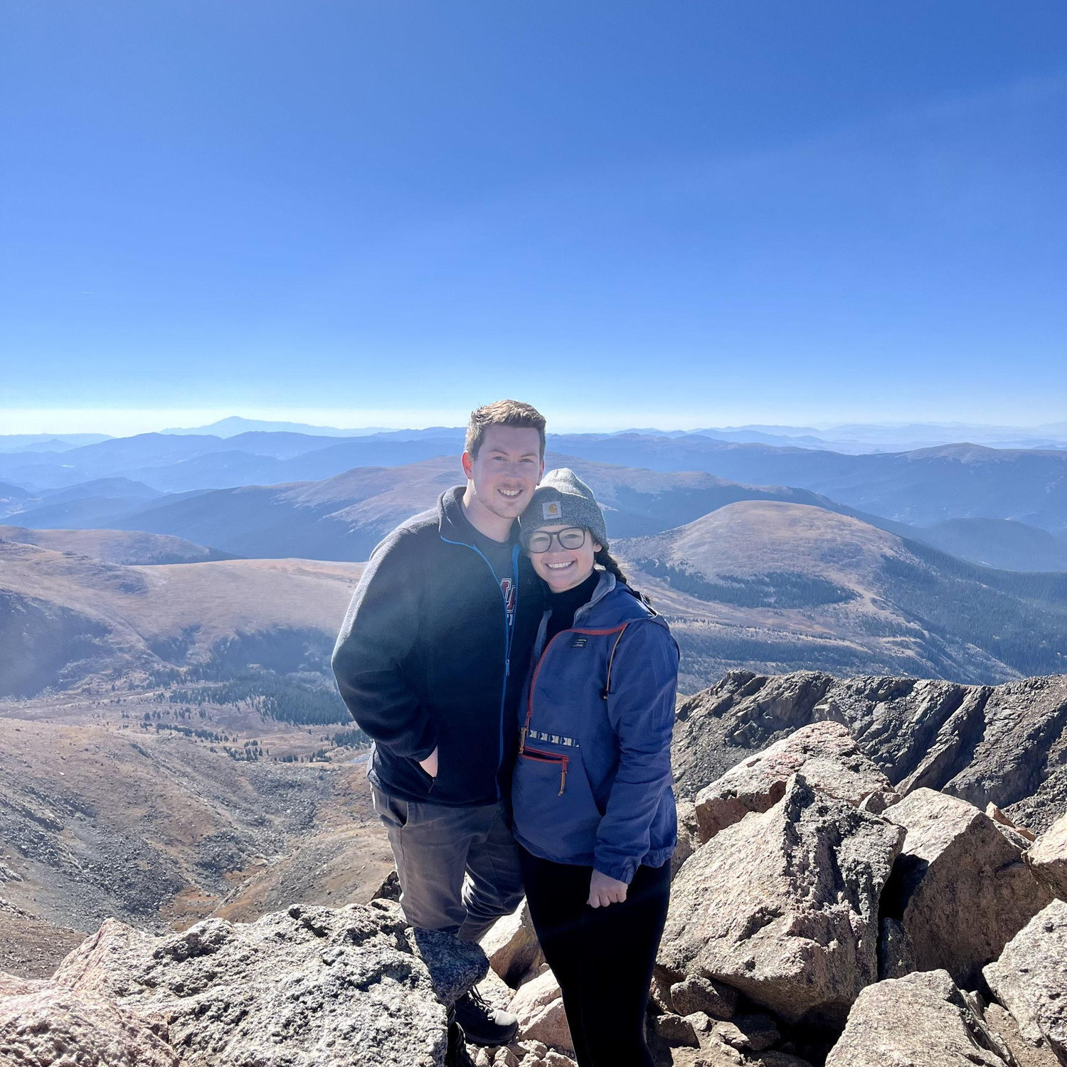 To the top of Mt. Bierstadt--14,065 ft