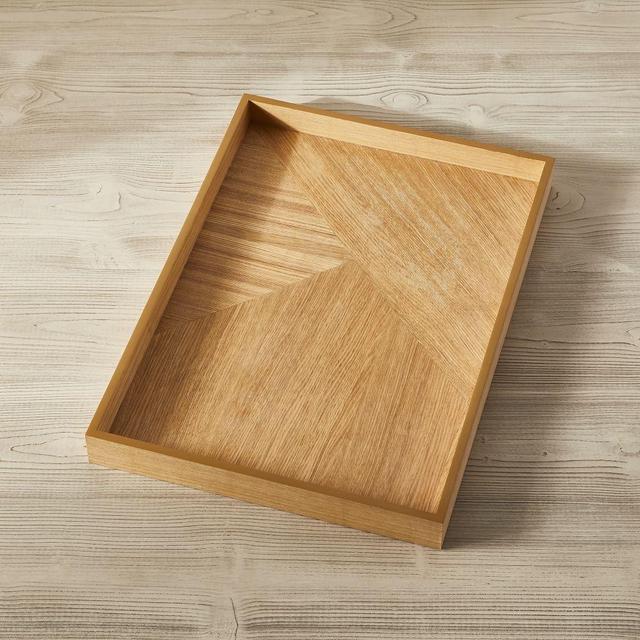 Modern Marquetry Tray, Rectangle, 16"x20", Ashwood