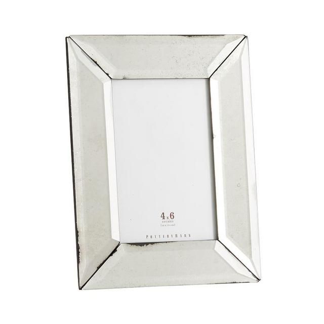 Antiqued Mirrored Picture Frame, 4" x 6"