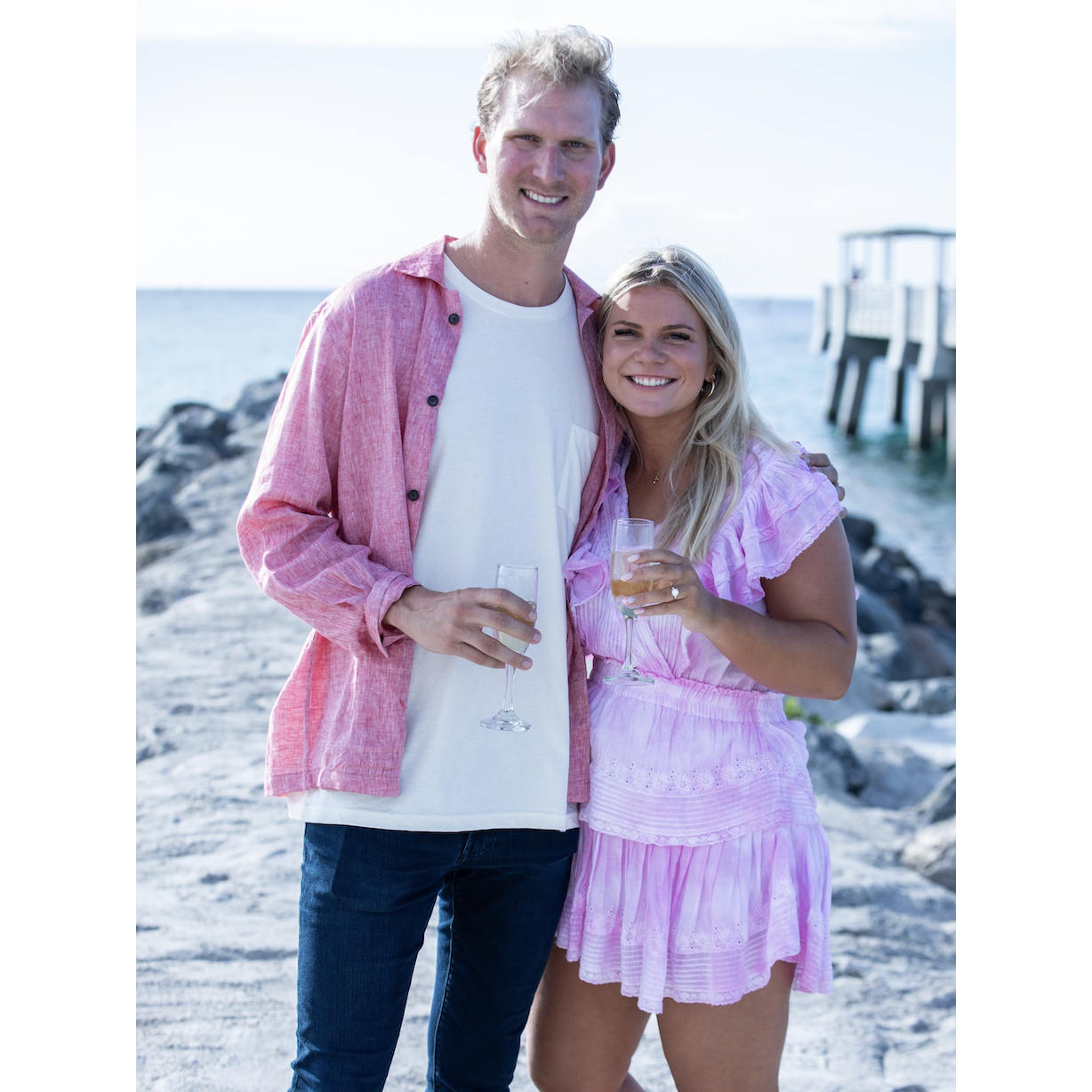 Right after we got engaged in Miami!