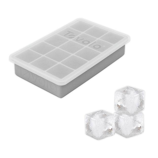 Tovolo® Perfect Cube Ice Tray with Lid in Oyster Grey