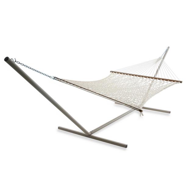 Castaway Hammocks by Pawleys Island Extra Large Rope Hammock in White