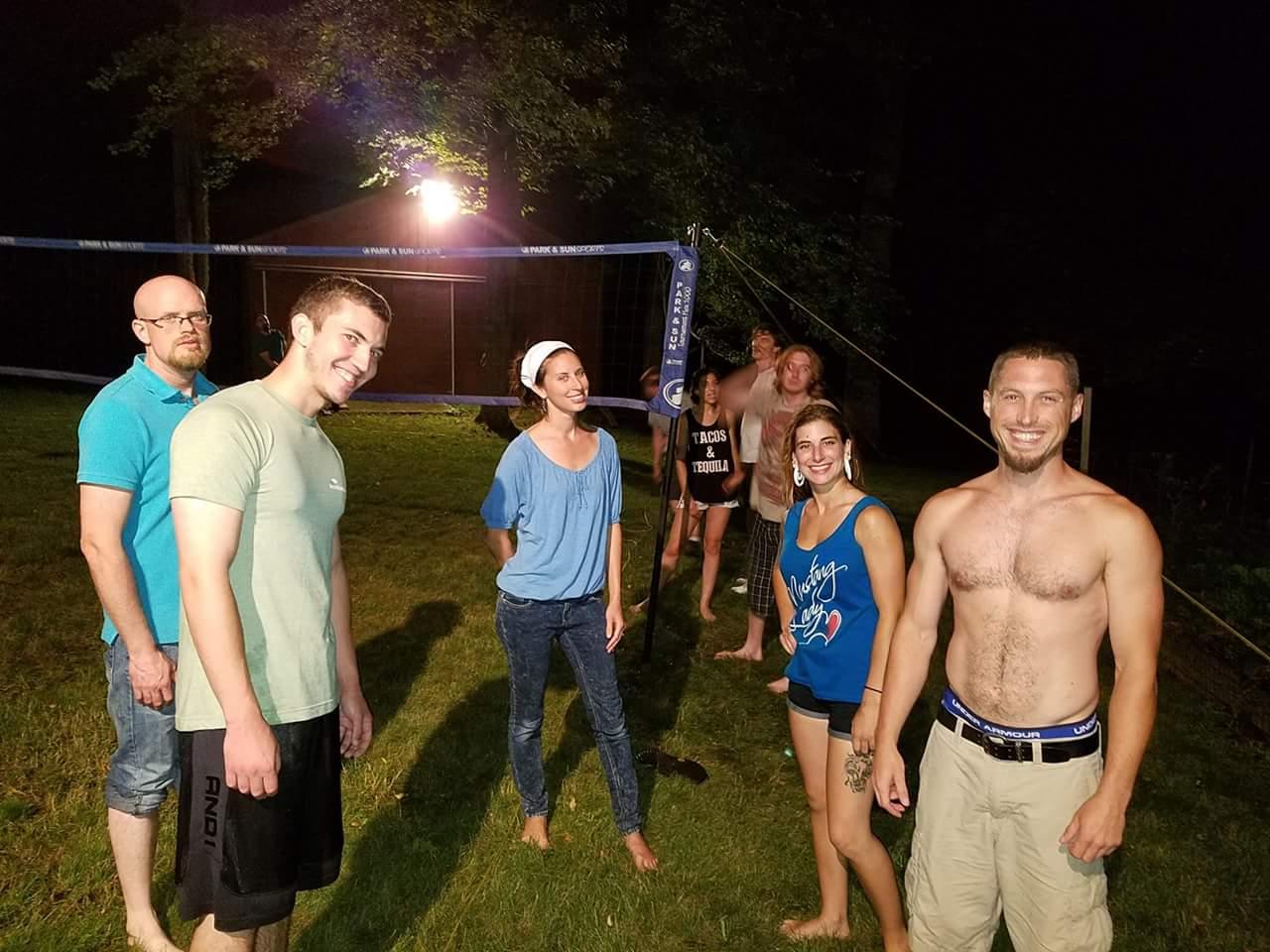 The first time they met. April Lewis's birthday party was a blast, and Andrew was smitten, especially because Dani insisted he take her number! ;-)