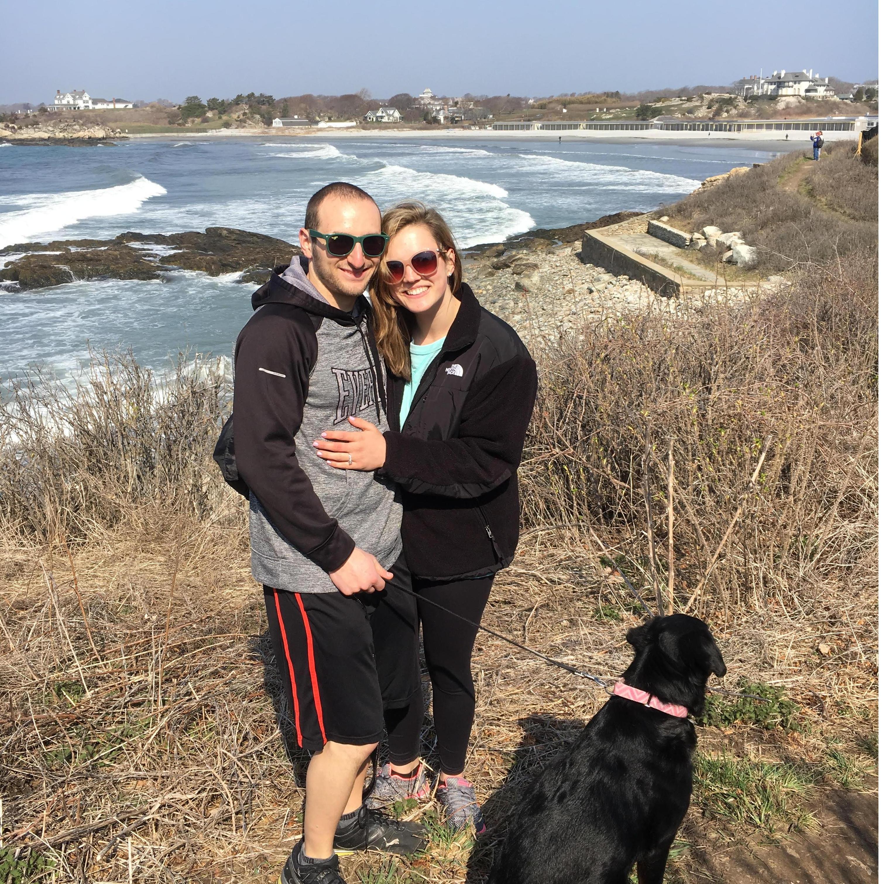 Newport Cliff Walk- where Dante proposed!