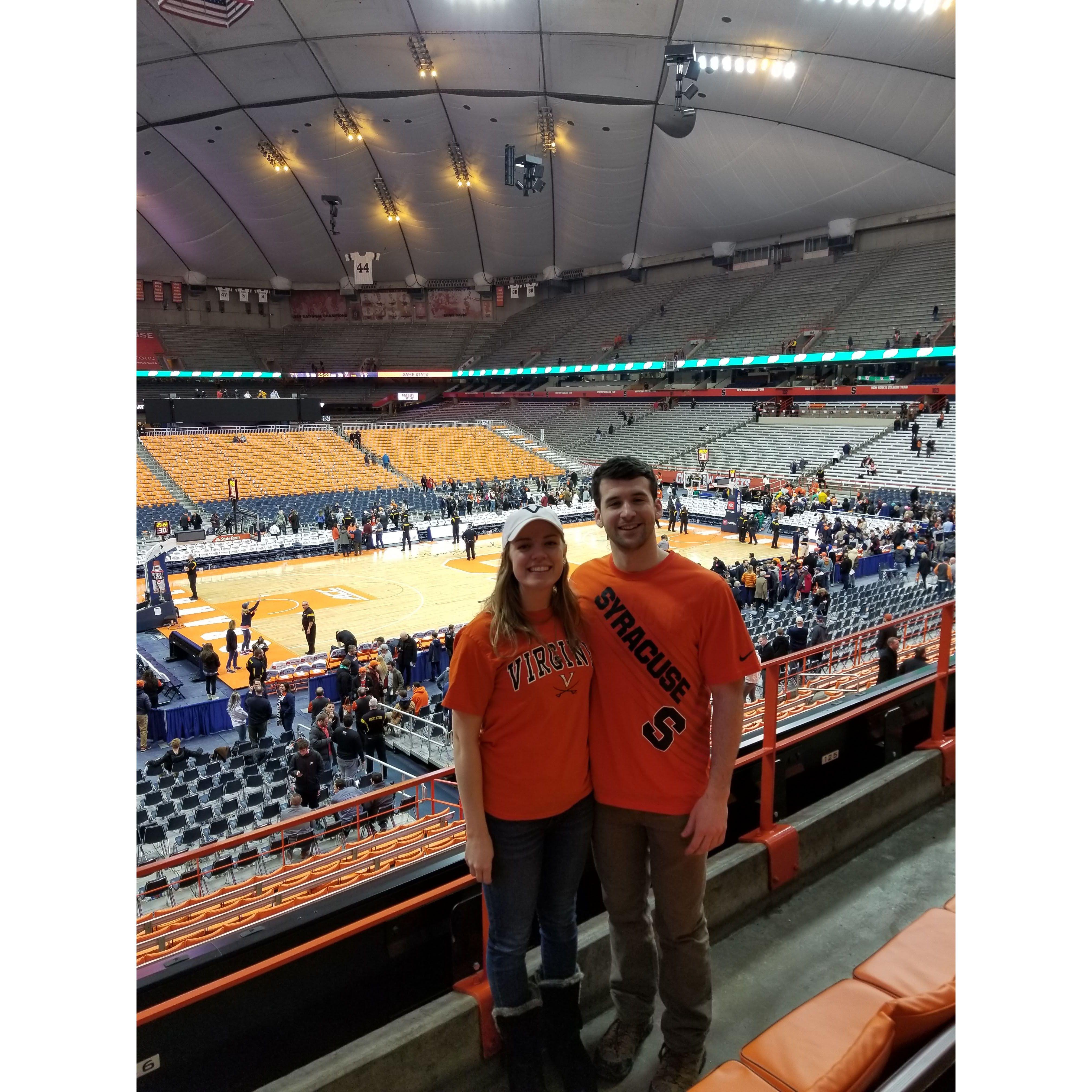 UVA vs Syracuse LIVE 2019! Someone got engaged right next to us! I was JEALOUS!!!!!!