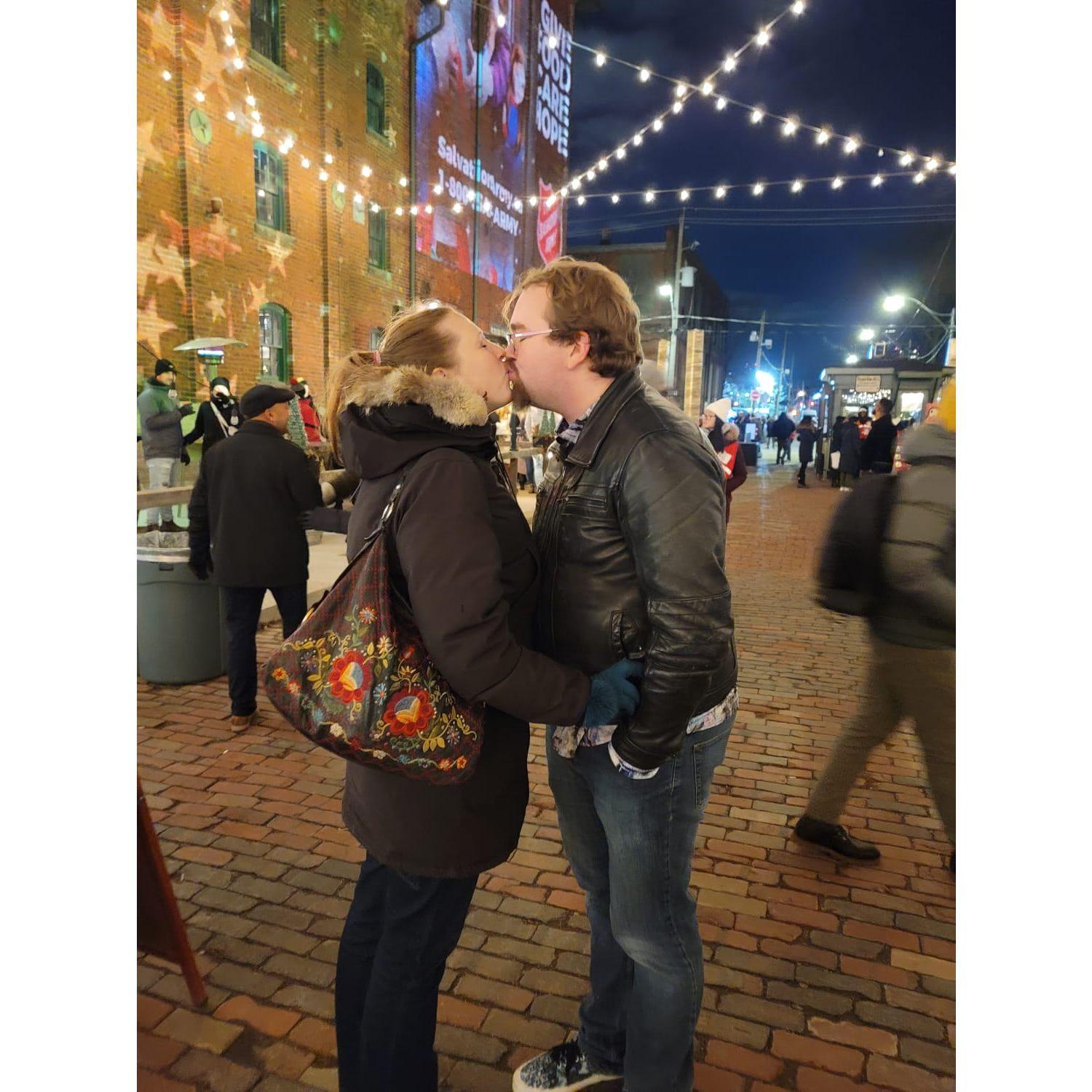 Nothing says "winter in Toronto" like the Distillery Christmas Market