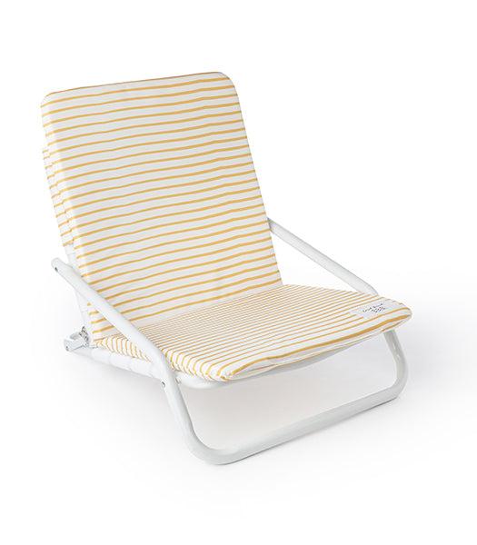 Golden Brush Stripe Beach Chair