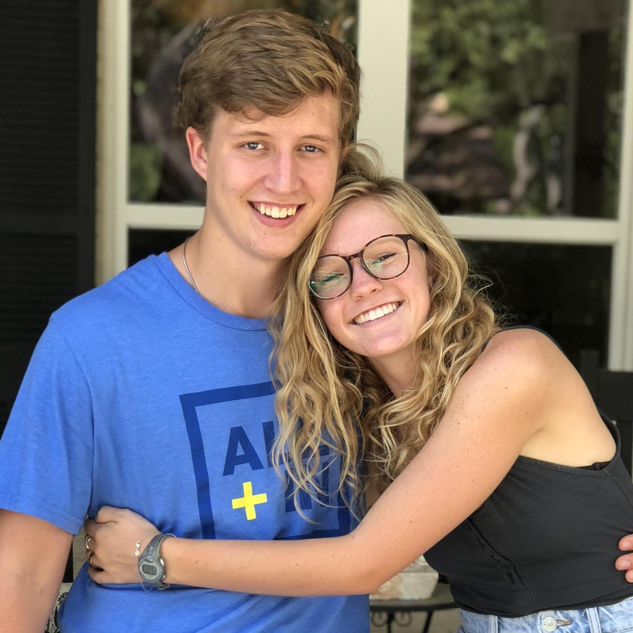 Ting lovebirds reunited after 1.5 months apart. Caroline spent a month in Italy as an exchange student & Matt was in Peru for a few weeks on a mission trip. (2018)