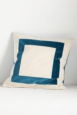 Cotton Velvet Frame Pillow