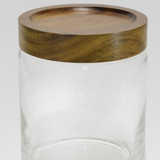 Canister Acacia/Glass Medium—Threshold