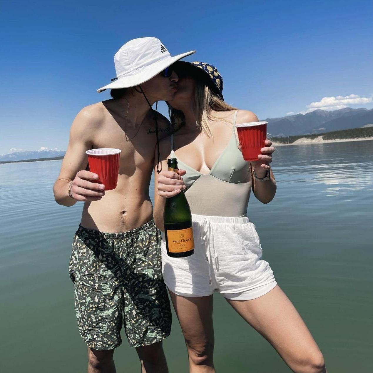 engagement celebrations on the boat! (veuve courtesy of our sweet friend, Kara)