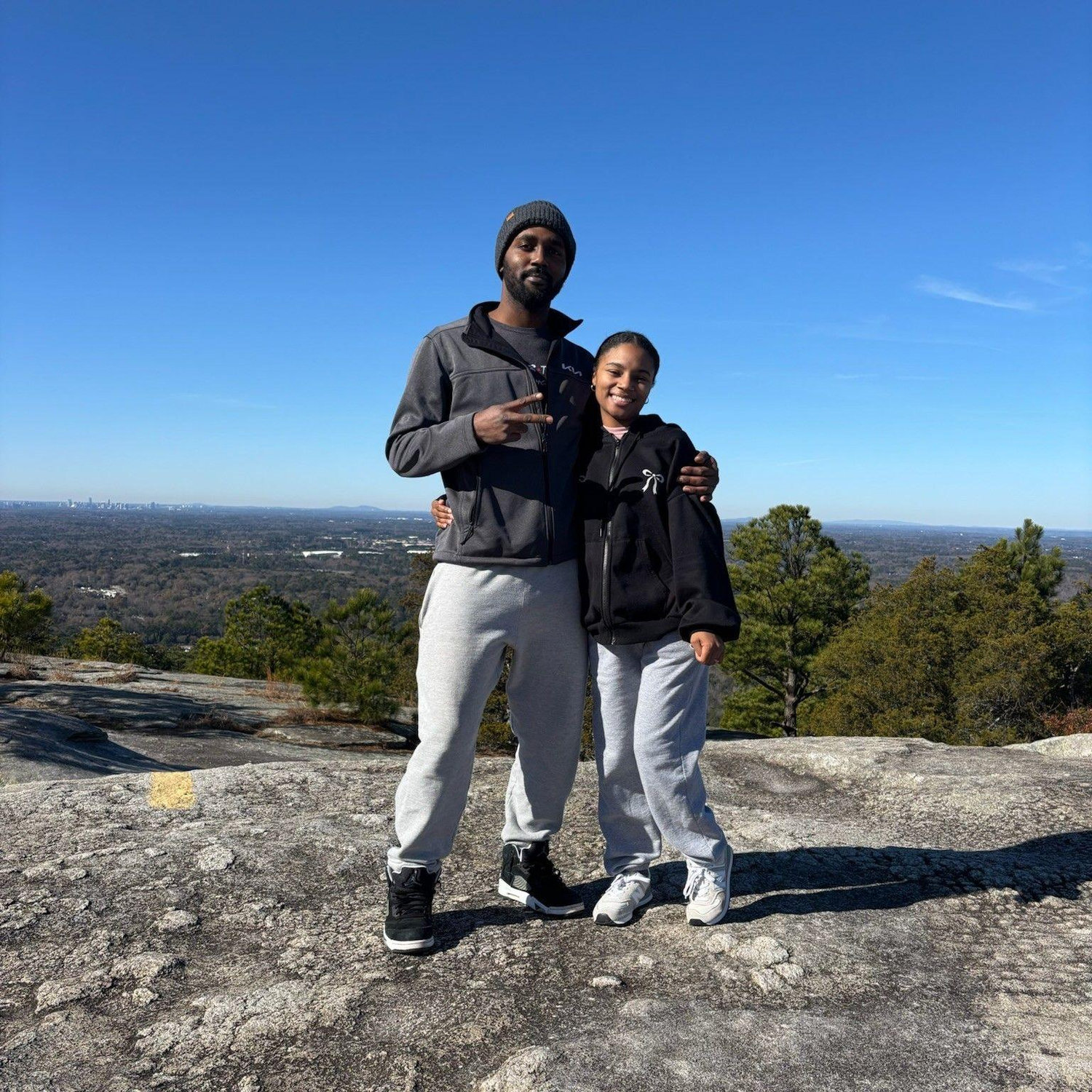 At the top of Stone Mountain