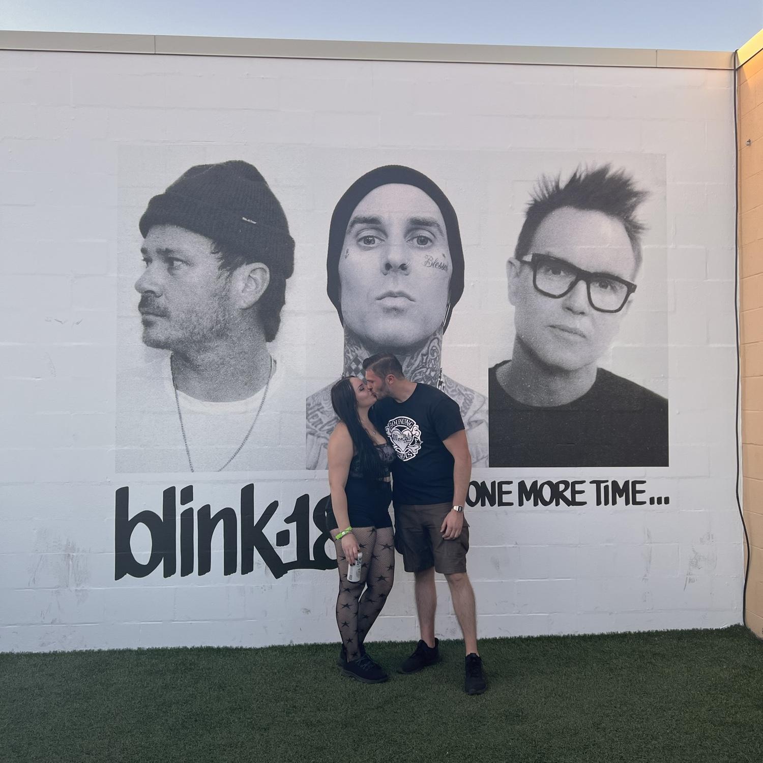Izabella and Konnor at the rock fest in Vegas where Blink 182 played an amazing show