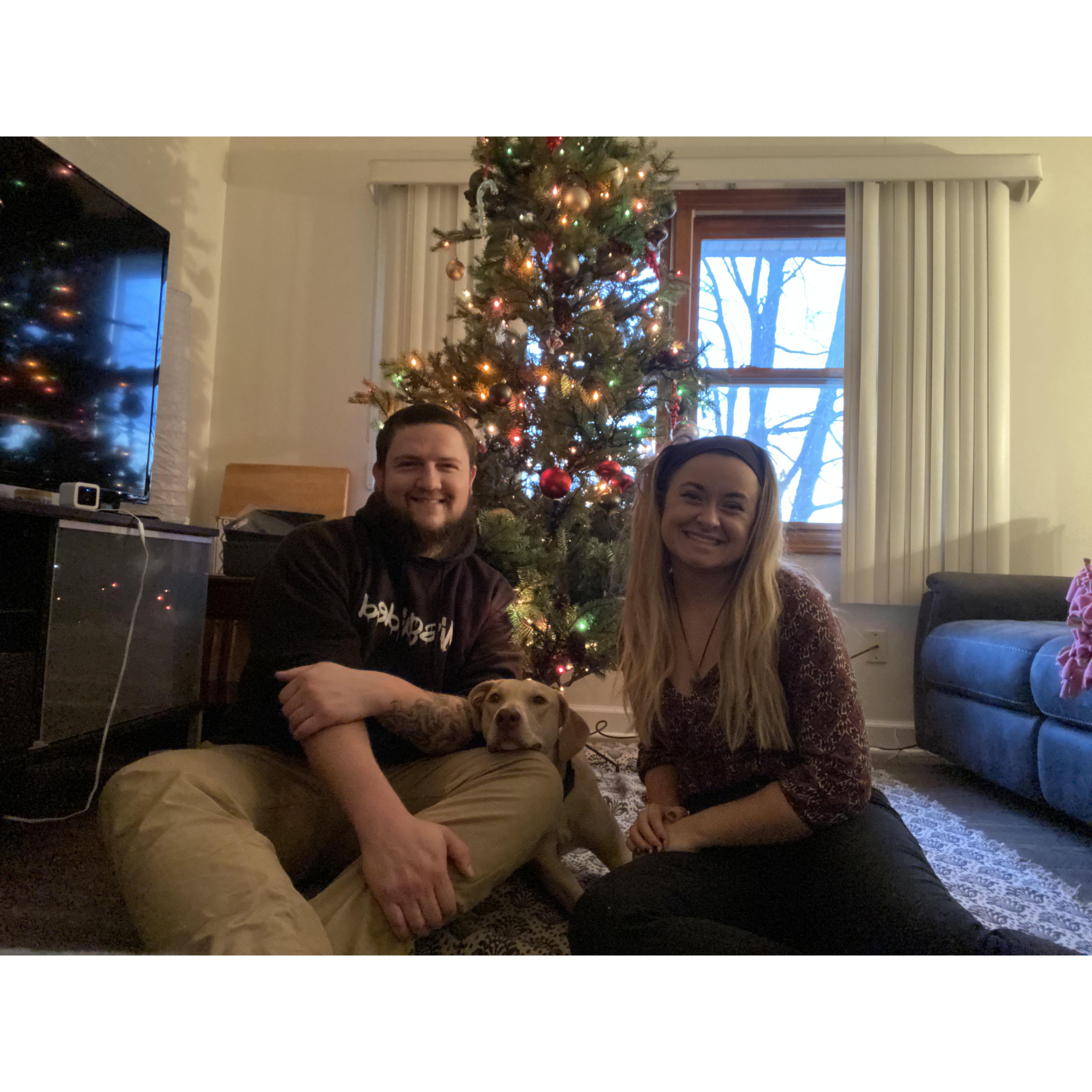Getting our puppy to take Christmas pictures with was very difficult!
December, 2021