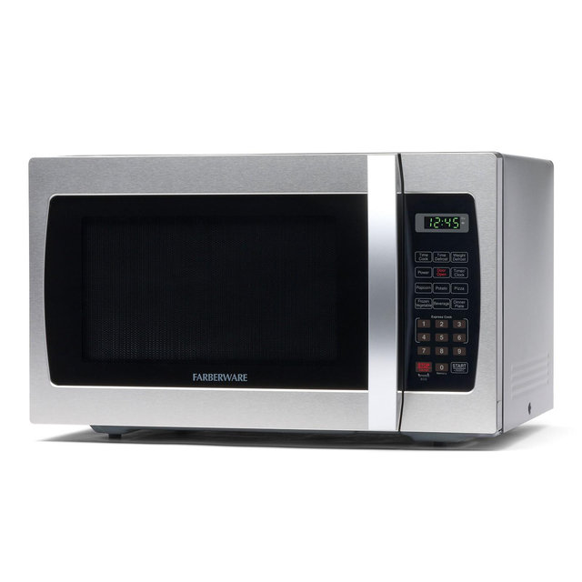 Farberware Professional 1.3 Cu. Ft. 1000-Watt Microwave Oven, Stainless Steel