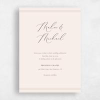 Beige Wedding Invitation - Evora Classic