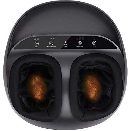 RENPHO Shiatsu Foot Massager Machine with Heat, Deep Kneading Therapy, Compression, Relieve Foot Pain from Plantar Fasciitis, Improve Blood Circulation, Fits feet up to Men Size 12 Panel Control