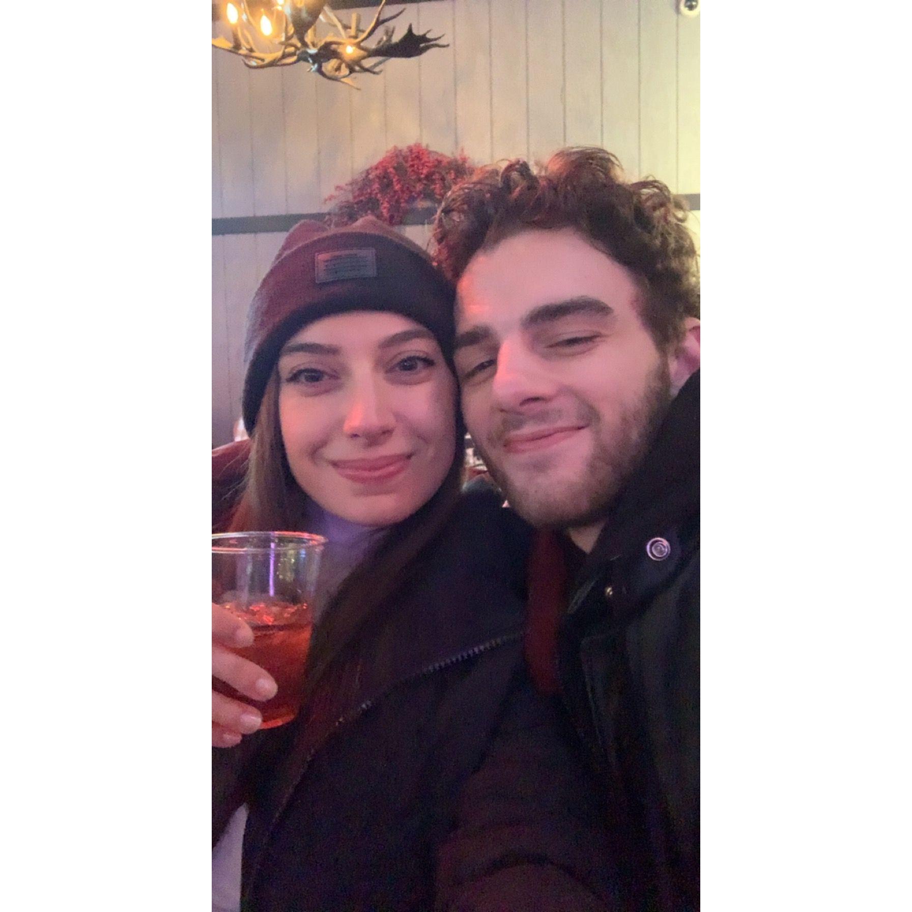 Date in Bryant Park Winter Village, December 2022