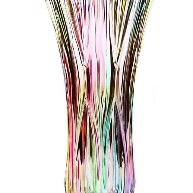 MagicPro Flower Vase Large Size Phoenix Tail Shape Thickened Crystal Glass for Home Decor, Wedding or Gift